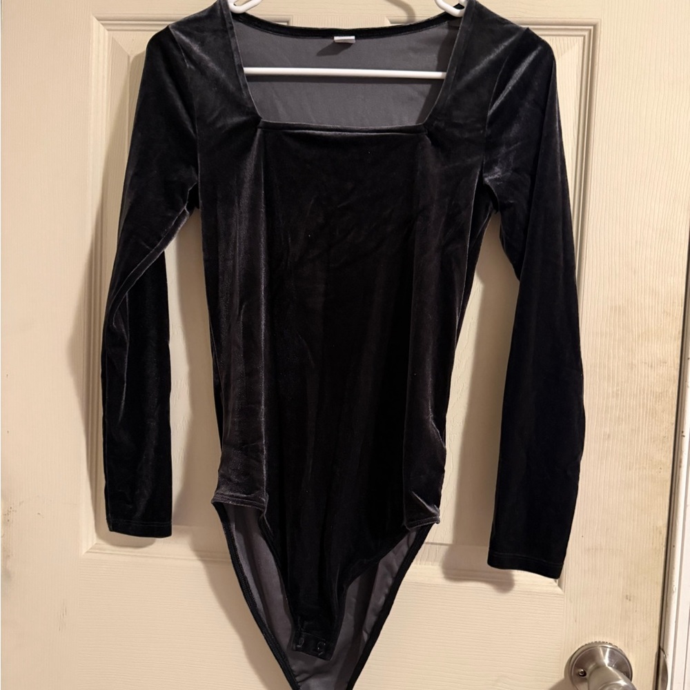 Old Navy Black Long Sleeve Bodysuit
